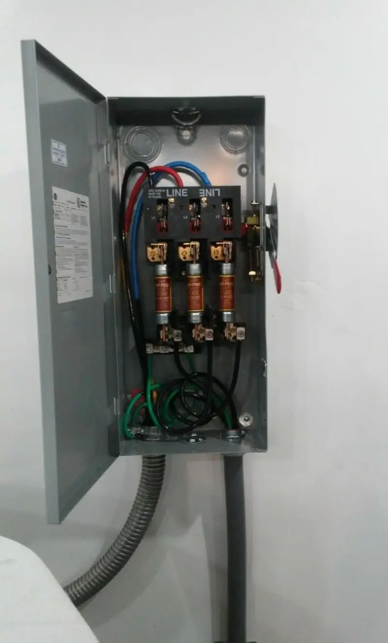 Three-phase disconnect switch installed for Electrical Wiring & Rewiring in North Hills