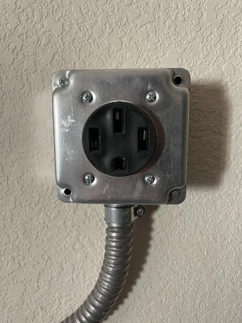 NEMA 14-50 outlet installed for Electrical Panel Upgrade in North Hills